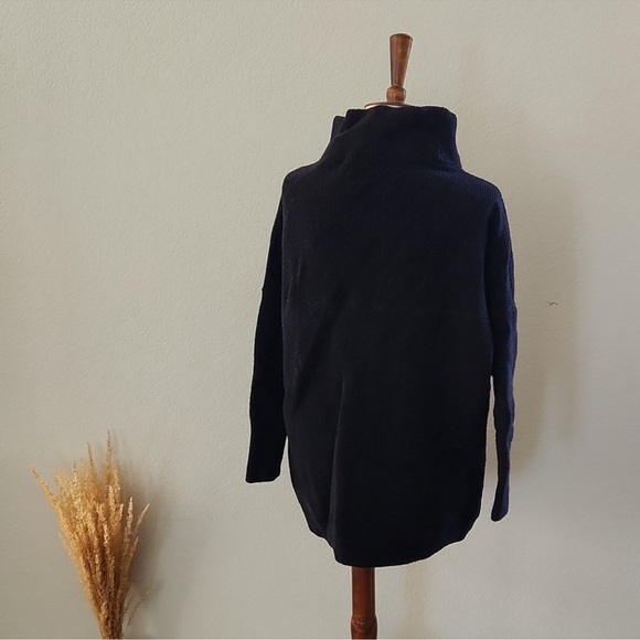 Free People Ottoman Black Cowl Neck Sweater Medium - Picture 10 of 11